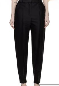 NWT - Toteme - EU size 40, black Sewn Pleat Wool Trousers